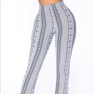 Flare print leggings